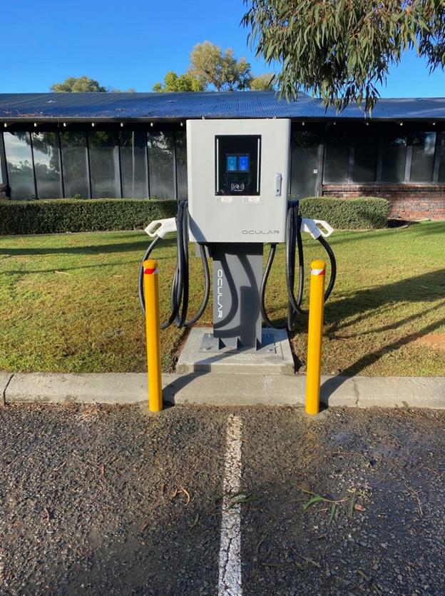 Public EV charging station 