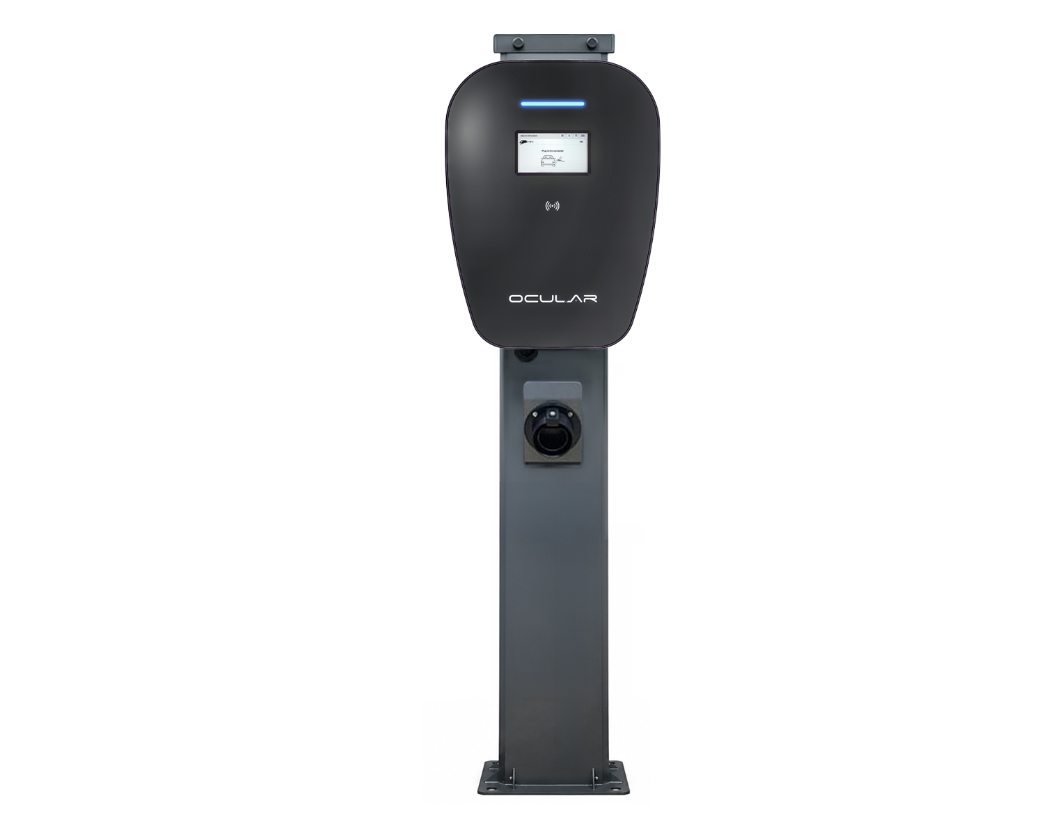 Ocular IQ EV Station Stand | Powder Coated Steel