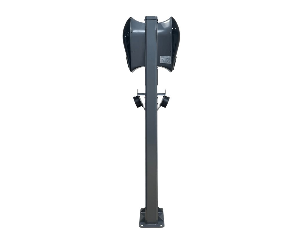 Ocular IQ EV Station Stand Dual | Powder Coated Steel