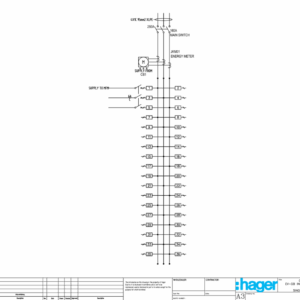 Ev Db Indoor Ip43 36 Pole Skeleton Cad Drawing