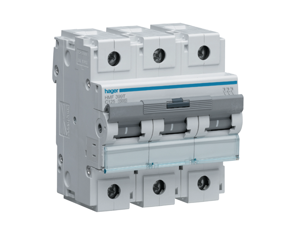 Hager HMF399T | MCB 3P 10KA C-125A 4.5M